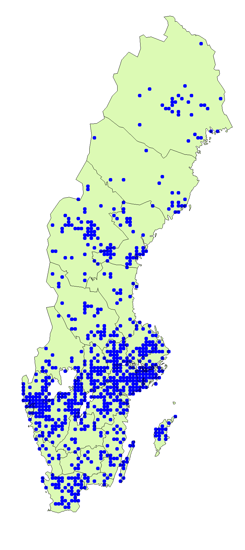 Utbredningskarta för såpmusseron